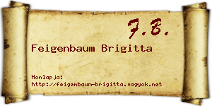 Feigenbaum Brigitta névjegykártya